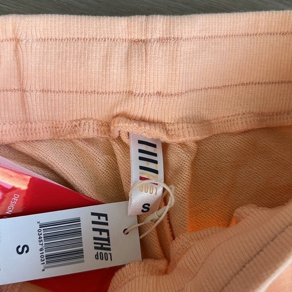 Peach Graphic Drawstring Shorts by fifth loop - Picture 5 of 6